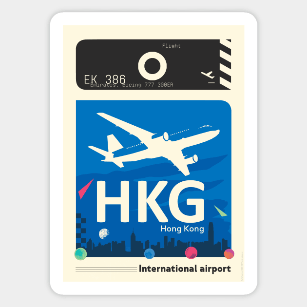 HKG HongKong airport code Sticker by Woohoo